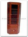 Product ff7316lw -  Corner cabinet longlife design with spot light and wooden back 