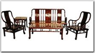 Product ffhfl024 -  Rosewood Sofa Set Bamboo Design 5Pcsith SetExcluding Cushion Couch 
