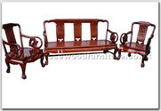 Product ffhfl029 -  Rosewood Sofa Set 5 Pcsith Set-Carved Design and Tiger Leg 