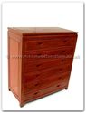 Product ffrchest -  Chest of 6 drawers with carved handles 