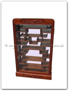 Rosewood Furniture Range  - ff114r20whs - Small display cabinet f and b design