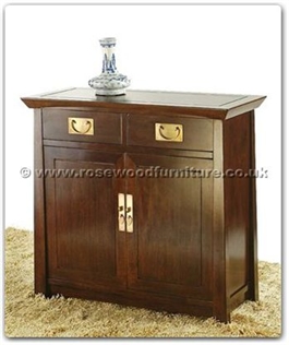 Rosewood Furniture Range  - ff123r4scab - Shinto style cabinet with 2 drawers and 2 doors