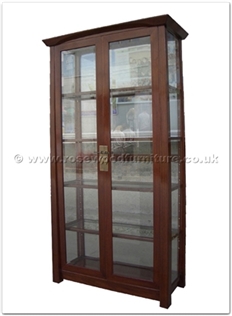 Rosewood Furniture Range  - ff142r41gcab - Shinto style display cabinet - 2 glass doors