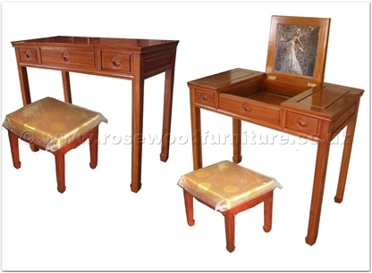 Rosewood Furniture Range  - ff27g35dtab - Dressing table with open mirror and stool