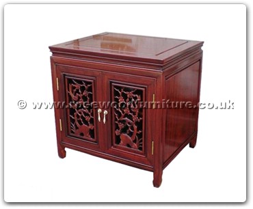 Rosewood Furniture Range  - ff47e18acf - Audio cabinet open f&b carved w/2 doors