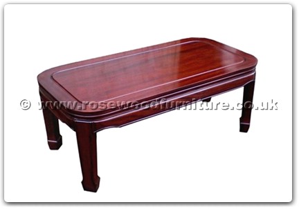 Rosewood Furniture Range  - ff47e3cofp - Round corner coffee table plain design