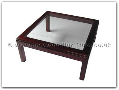 Rosewood Furniture Range  - ff7329 - Bevel glass top coffee table
