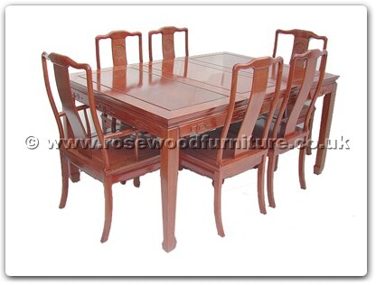 Rosewood Furniture Range  - ff7605l - Sq dining table longlife design with 2+4 chairs