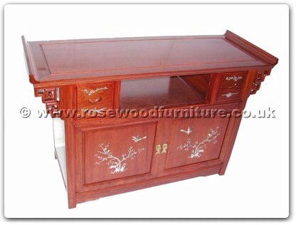 Rosewood Furniture Range  - ffastvm - Altar Sharp T.V. Cabinet With M.O.P.