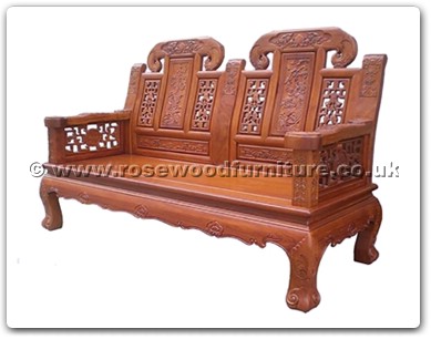 Rosewood Furniture Range  - ffcujx2sf - Curved legs 2 seaters sofa ji-xiang design