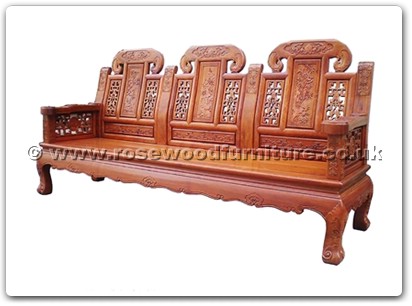 Rosewood Furniture Range  - ffcujx3sf - Curved legs 3 seaters sofa ji-xiang design
