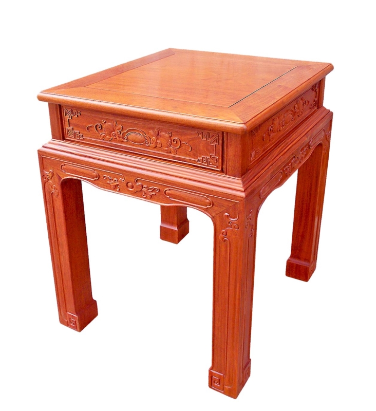 Rosewood Furniture Range  - ffendfc - end table w/full carved
