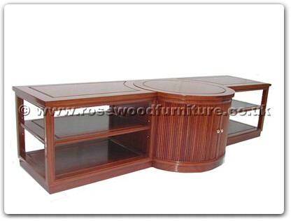 Rosewood Furniture Range  - ffls84tv - T.v. cabinet with 28 inch recessed lazy susan