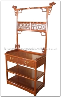 Rosewood Furniture Range  - ffmsds - Ming style dressing stand - 2 drawers