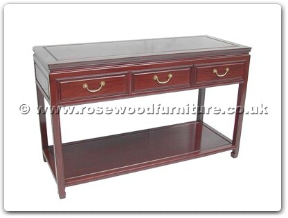 Rosewood Furniture Range  - ffp50ser - Serving table with 3 drawers plain design with shelf