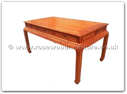 Rosewood Furniture Range  - ffteatf - Tea table flower carved w/3 drawers