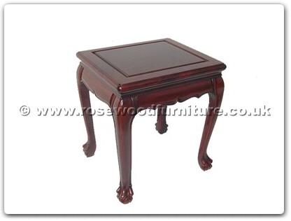 Rosewood Furniture Range  - fftgsstoolsquare - Tiger legs stool 14 x 14 x 18