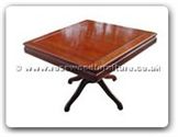 Chinese Furniture - ff24112tab -  Sq dining table with pedestal leg - 42" x 42" x 30"
